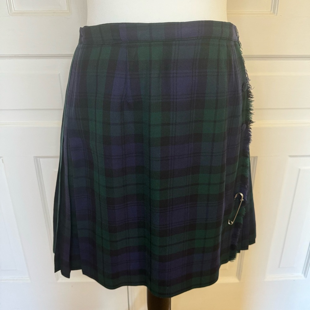 Vintage Black Watch Plaid Kilt